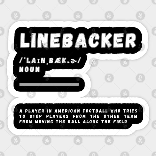 Word Linebacker Sticker by Ralen11_